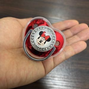 Disney | 2026 Baby Chewable Nipple Cartoon Pattern Baby Pacifier with Dust Cover Newborn Headband Cute Shoes Baby Feeding Set 0-8M