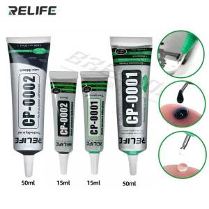 RELIFE 15/50ml CP-0001 Transparent Adhesive Clear Glue CP0002 Black Glue for Mobile Phone Middle Frame LCD Screen Glass Repair
