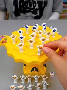 LAKOE Mainan Pohon Keseimbangan Edukasi Astronot Anak Board Game Spaceman