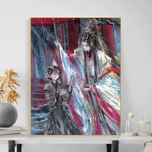 Potdemiel | Oil Painting By Numbers Heaven Official’s Blessing DIY Number Drawing Canvas Pictures By Numbers Home Decor