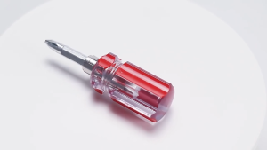 sn Obeng Mini Bolak Balik 2 Sisi Min Plus – Obeng Pendek 2 Sisi Handle Transparant Obeng Cebol Bolak Balik Ujung Min Plus