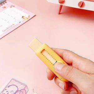 COD PENGHAPUS PENSIL MEKANIK SLIDE BISA DITARIK WARNA AESTHETIC PANJANG 5CM