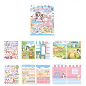 JTL Captivating Cute Pomelo Sisters Childrens 3D Bubble Stickers Set SZ272