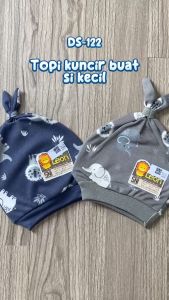 BABYLEON Topi Bayi 0-1Th Topi Kupluk Bayi Topi Kelinci Bayi Baru lahir Laki Laki Topi Bayi Perempuan DS-122 Topi Bayi Lucu Baby Hat Pelindung Kepala Topi Motif Topi Kuncir Bayi