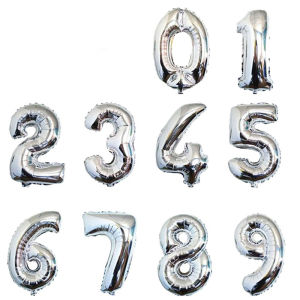 Balloon Decoration Silver Red Blue Pink Champagne Rose Golden Happy Birthday Arrangement Age Numbers and Letters Letter Balloon