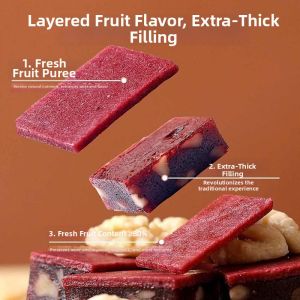 Blueberry Walnut Filling Hawthorn Paste Probiotic Prebiotics Ready-to-Eat Children Friendly Snack