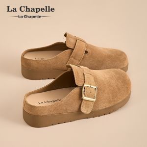 La Chapelle | Thick Sole Easy Slip-On Leather Slide Sandals