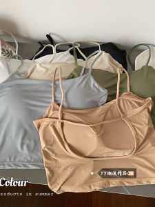 Áo Vest Lót Lụa Băng Mùa Thu Đông Áo Ngực Hở Lưng Áo Ngực Lót Ngực Áo Lót Trong Suốt Bằng Nylon Áo Vest Thường