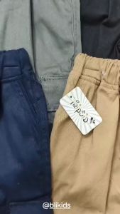 Celana Cargo Anak Laki-laki Bahan Chinos Terbaru Usia 3-12 Tahun