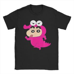 Bandai | Men Womens Kids Crayons Shin-chans T Shirt Kawaii 100% Cotton Tops Funny Short Sleeve Round Neck Tee Shirt Printed T-Shirts