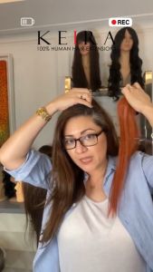 Keira Hair Extensions 100% Human Hair Bra Length in Red Copper - Code - L16W6C350