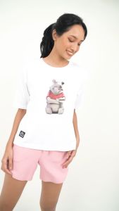 Forest x Disney 100 Year of Wonder Winnie The Pooh 3D Sculpture Airism Cotton Ladies Family T Shirt - FW820073