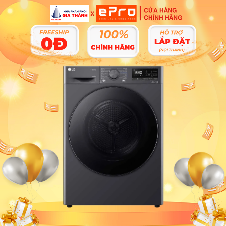 (DVHP50M) Máy Sấy Bơm Nhiệt LG Inverter 10.5 Kg - Hàng chính hãng