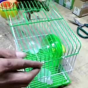 KANDANG HAMSTER FUL SET-LENGKAP-K20-BULAT / Rumah Kandang Hamster Marmut Tikus Burung Landak Mini Bonus kincir dan tempat makan Hamster