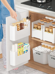 B&W | Adhesive Free Storage Box Hanging Shelf