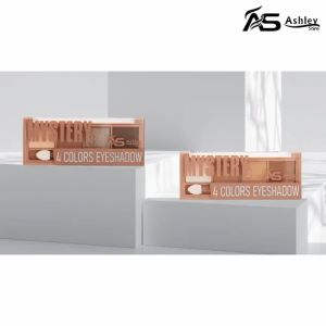 Ashley Shine 4 Shade Eyeshadow 5.6g Earth Natural Nudes Shimmer Color Make Up Eye Shadow AS3074