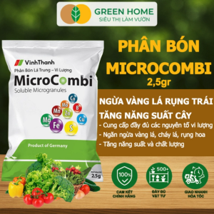 5 Gói Phân Vi Lượng Micro Combi GreenHome Gói 2.5Gr Cung Cấp Vi Lượng Thiết Yếu Cho Cây Trồng