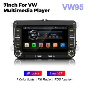 2 Din HD Car Media Video RDS Airplay Car Radio CarPlay Android Auto Stereo Audio For Volkswagen/Seat/Skoda/Passat/Golf/Polo