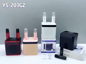 X-DEAL YS-203GZ with lyrics display outdoor square dance speaker portable Bluetooth speaker K song wireless microphone 3D Stereo Surround