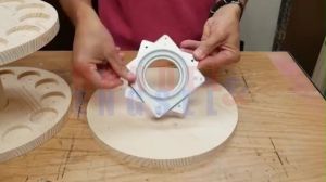 Bracket Ring Meja Display Kursi Putar Kotak Besi