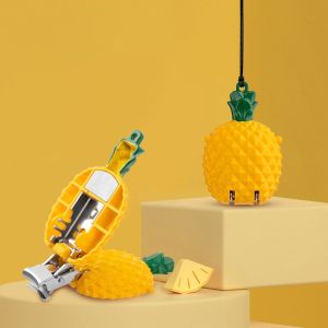 Strawberries Design Folding Nail Clippers High-End Portable Manicure Tools Key Fob Fruit Themed Nail Clippers f Personal Hygiene