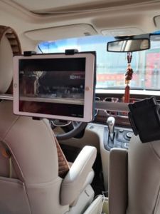 Universal Car Mount iPad Holder Phone Tablet Stand Convenient Display Screen Support Clamp for Rear Seat Large Size 17.3 Inches