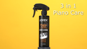 Vortex The Piano 3 in 1 Cleaner Polish & Wax for Gloss Pianos. Guitar. Violin and Musical Instrument