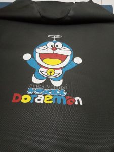kulit jok motor gambar Doraemon jaiht kepala