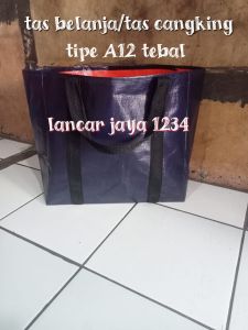 tas cangking/tas serbaguna bahan dari terpal Korea tipe A12 tebal tersedia banyak ukuran dan warna harga terjangkau kualitas terjamin
