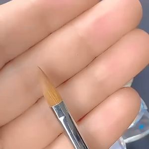 3Pcs/Set Brush Bahan Akrilik Nail Art Liner Brush untuk Menggambar Nail Art