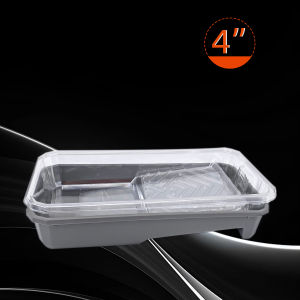 4-piece set of economical paint trays with 3 disposable liners for convenient and time-saving quick construction.