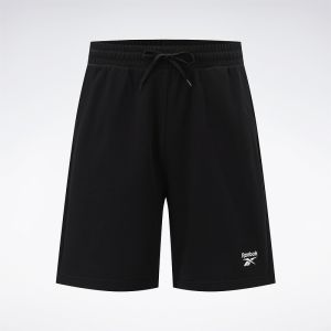 กางเกงขาสั้นผ้าถัก Reebok สำหรับผู้ชายและผู้หญิง กางเกงขาสั้นลำลอง นุ่มสบาย ดีไซน์เรียบง่าย ฤดูใบไม้ผลิ 2024