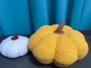Cartoon Pumpkin Plush Toy Cute Soft Stuffed Halloween Pumpkin Pillow Fall Decor Cozy Huggable Gift for Kids Harvest Thanksgiving