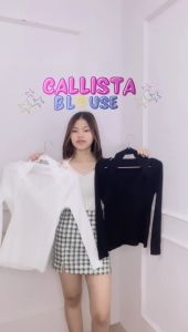 LEONNA - CALLISTA BLOUSE RIB KNIT WANITA KOREAN STYLE