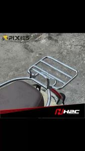 H2C REAR CARRIER RACK CHROME BLACK FOR HONDA GIORNO 125