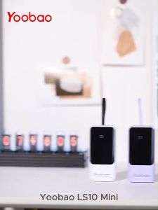 Yoobao LS10 PD20W SCP 22.5W Power Supply Fast Charge Portable 10000mah with Built-in Cable Power Bank with LED Display