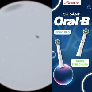 Đầu bàn chải điện Oral-B Pro CrossAction/Deep clean - Đầu sợi lông hình chữ X chỉ báo mòn đầu bàn chải tương thích với tất cả các bàn chải đánh răng