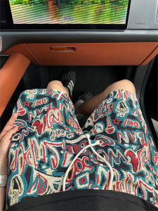 Quần Short Nam Hawaii Phong Cách Dân Tộc Mùa Hè Cao Cấp Quần Thể Thao Mỹ Quần Đi Biển Năm Điểm Quần Dài Đến Đầu Gối