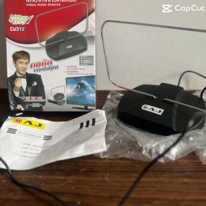 รับสัญญาณดิจิตอลทีวี DVB-T2 ยี่ห้อ AJ 1080pเสาอากาศ เสาอากาศดิจิตอลในร่ม Booster AJ DIGITAL TV ANTENNA DVB-T2 (รับประกันของแท้ 100%) ( ส่งด่วน 24 ชม )