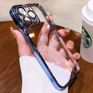 Ultra-Thin Soft Silicone Phone Case for 16Promax 2025 New Womens Model with Lens Film 17Pro 17Pro Max 15PM Full Cover Anti-Fall