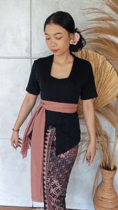 Setelan Kebaya Stretch Liora dan Bawahan Free Selendang Wisuda Modern Murah
