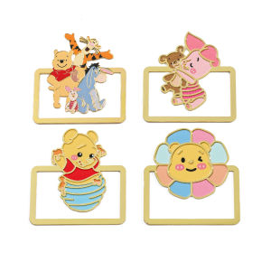Bandai | Winnie Tigger Pooh Kim Loại Bookmark Thiết Kế Hình Học Đọc Sách Học Tập Văn Phòng Phụ Kiện Giáng Sinh Quà Tặng Sinh Nhật Cho Người Hâm Mộ