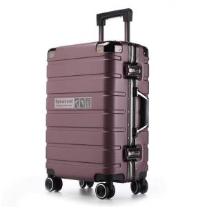 Durable Aluminum Frame Luggage Suitcase with Pull Rod Travel Bag for Men And Women Silent Universal Wheels Password Lock