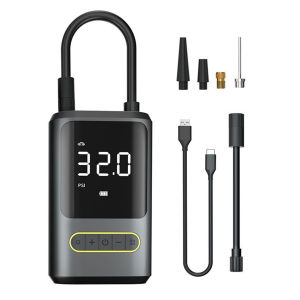 [Ueb]High-Performance Electric Tire Pump with Light and Digital Display - Essential Air Compressor for Car and Bicycle Tires