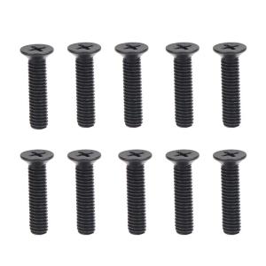 EELHOE | 10Pcs Left Hand Thread Screw M5/M6 22mm/25mm Scratch Resistant Sturdy for UNF Drill Chuck Shank Adapter Replacement Parts