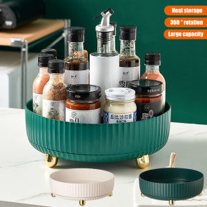 Sắp xếp gia vị xoay 360 °-lưu trữ nhà bếp đa chức năng cho nước sốt giấm và gia vị-Thiết kế bàn xoay tiết kiệm không gian