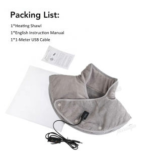 Electric Heating Neck Protector Hot Compress Shoulders Neck Vibration Massage Shawl Relaxed Muscles Anti-fatigue Protective Gear