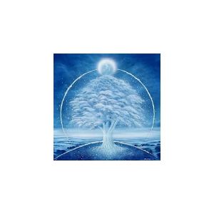 Vải Trải Bàn Thờ Tarot Bánh Xe Năm Cây Sự Sống Mặt Trăng Thảm Bói Toán Trang Trí Bàn Chiêm Tinh Phong Cách Hiện Đại Wiccan Có Thể Giặt Máy Chất Liệu Polyester