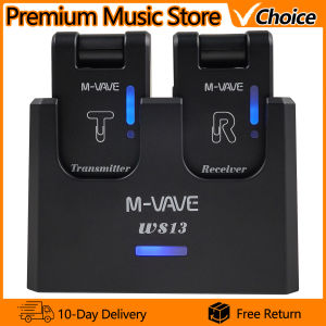 M-VAVE | M-VAVE WS13 Wireless Guitar Transmitter and Receiver 5.8GHz Digital Lossless Audio Rechargeable Suitable for Guitar and Bass