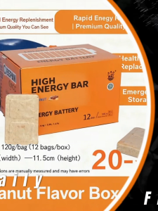 Emergency Survival MRE Bar - High-Energy Biscuit with 20-Year Shelf Life